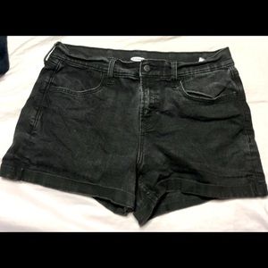 Black Denim shorts
